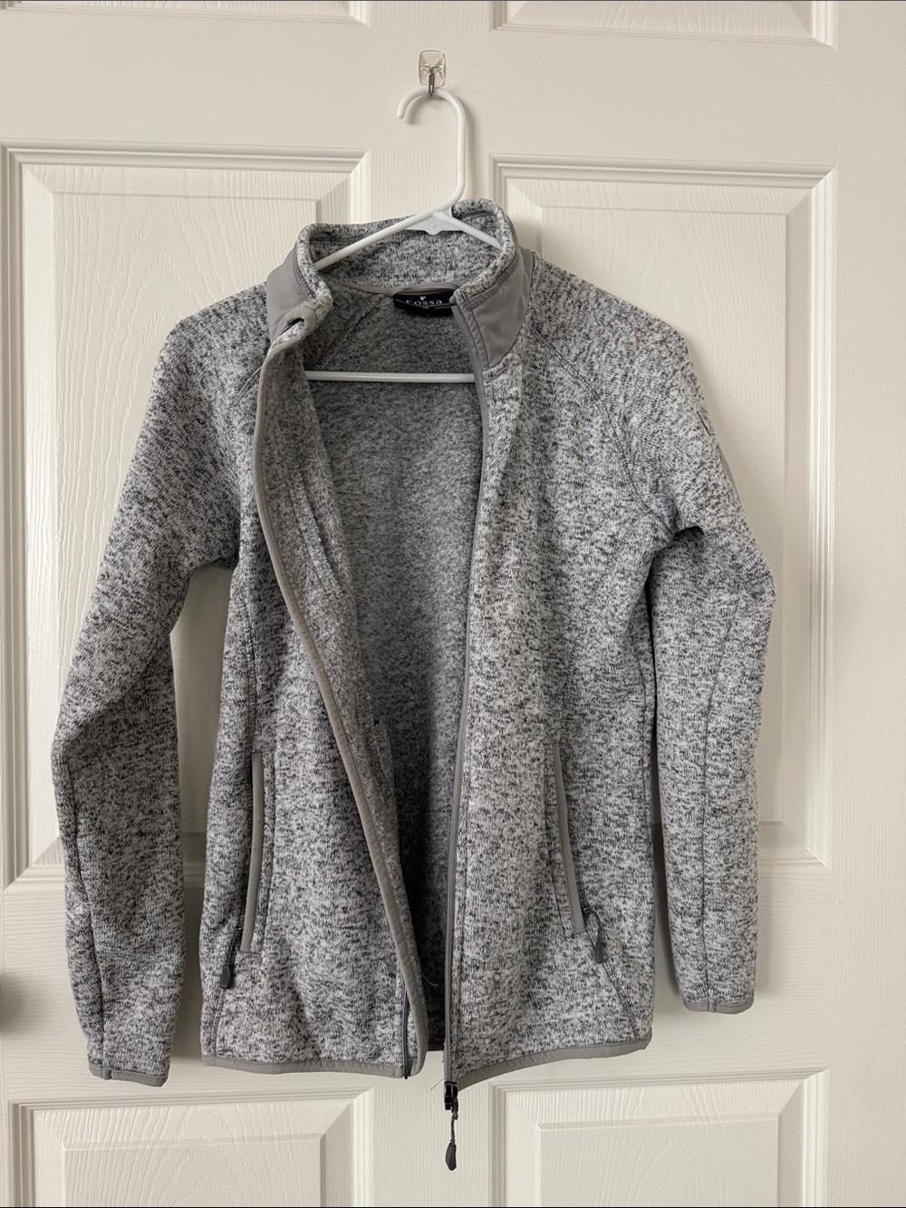 Women’s Grey Heather Full-Zip Fleece Jacket